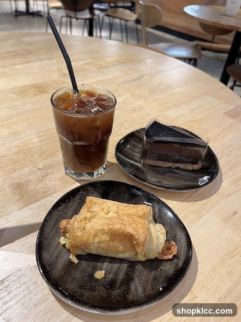 Coffee and pastries on a table