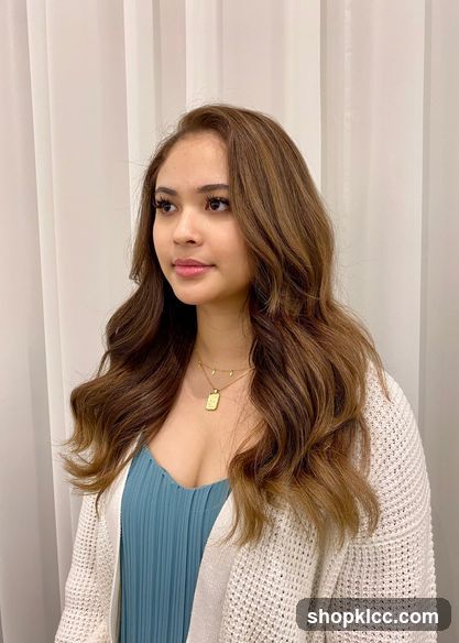 Woman with styled hair