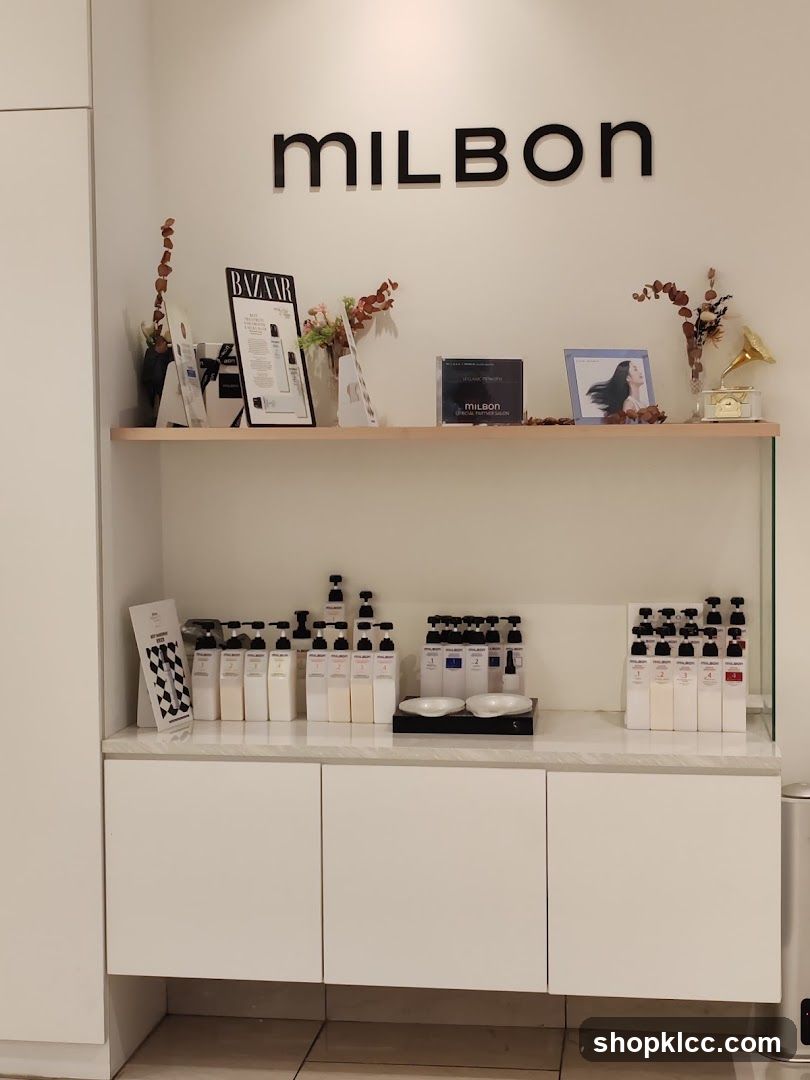 Milbon Product Display