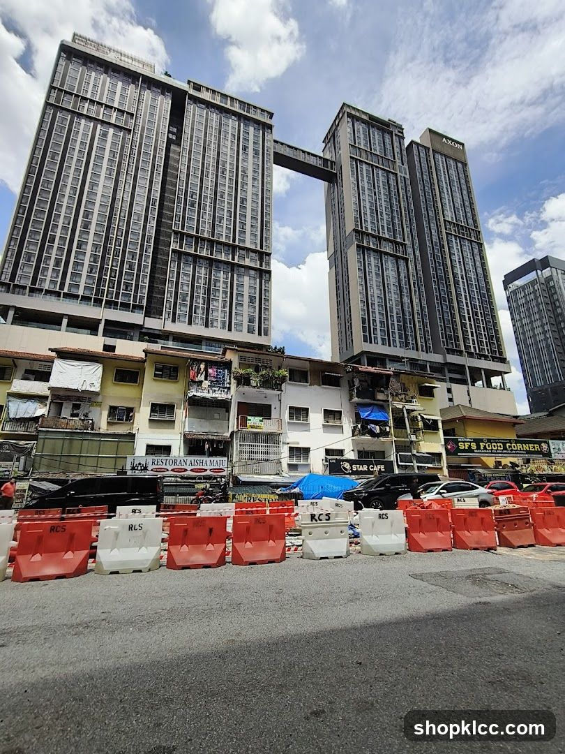 Urban Construction Scene with High-Rise Buildings