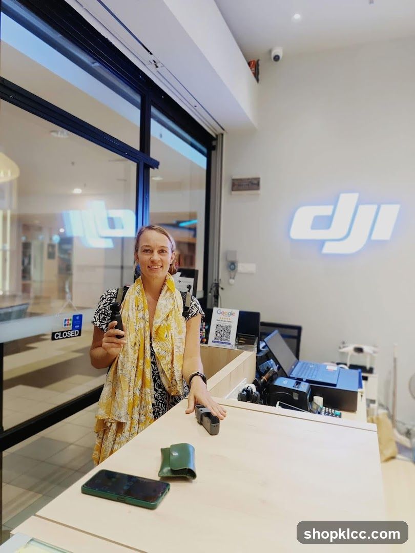 DJI Store Interior with Staff