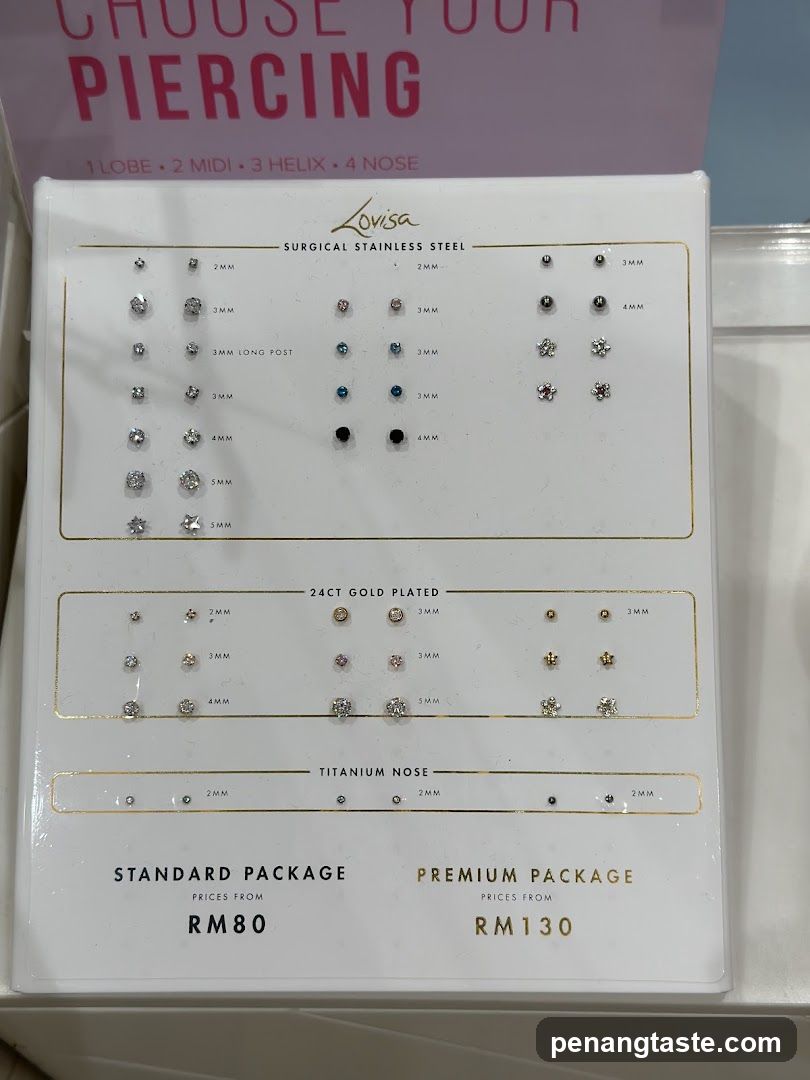 Piercing Jewelry Display