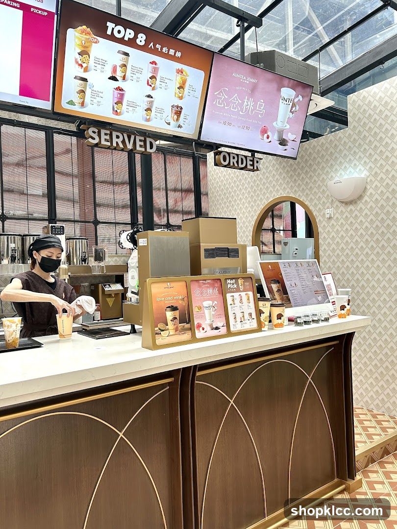 Bubble Tea Shop Counter