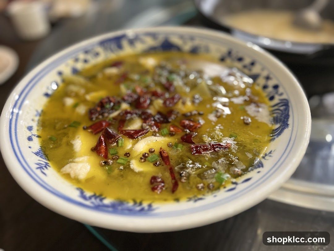 Spicy Fish Soup with Chili and Scallions