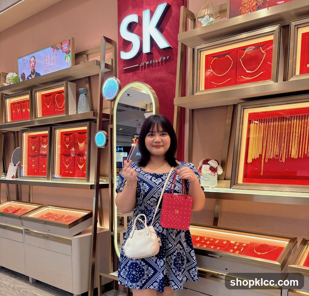Woman Posing in a Jewellery Store