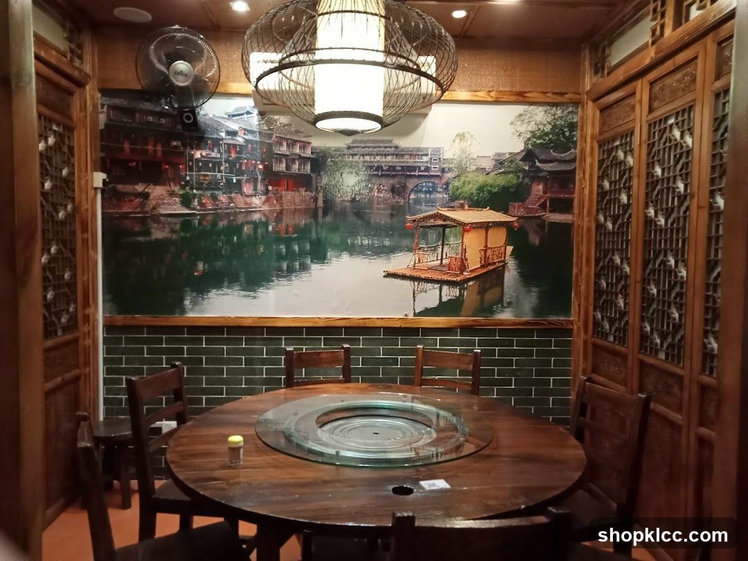 Traditional Chinese Restaurant Interior