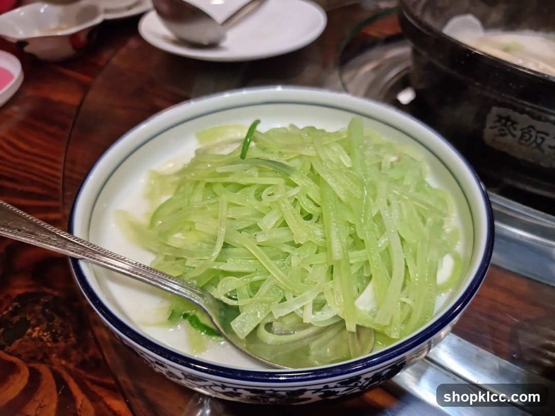 Dish with shredded vegetables in a bowl
