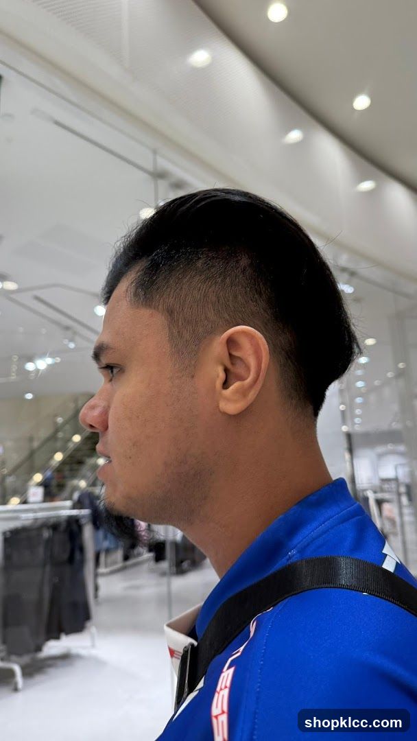 Man in a blue shirt