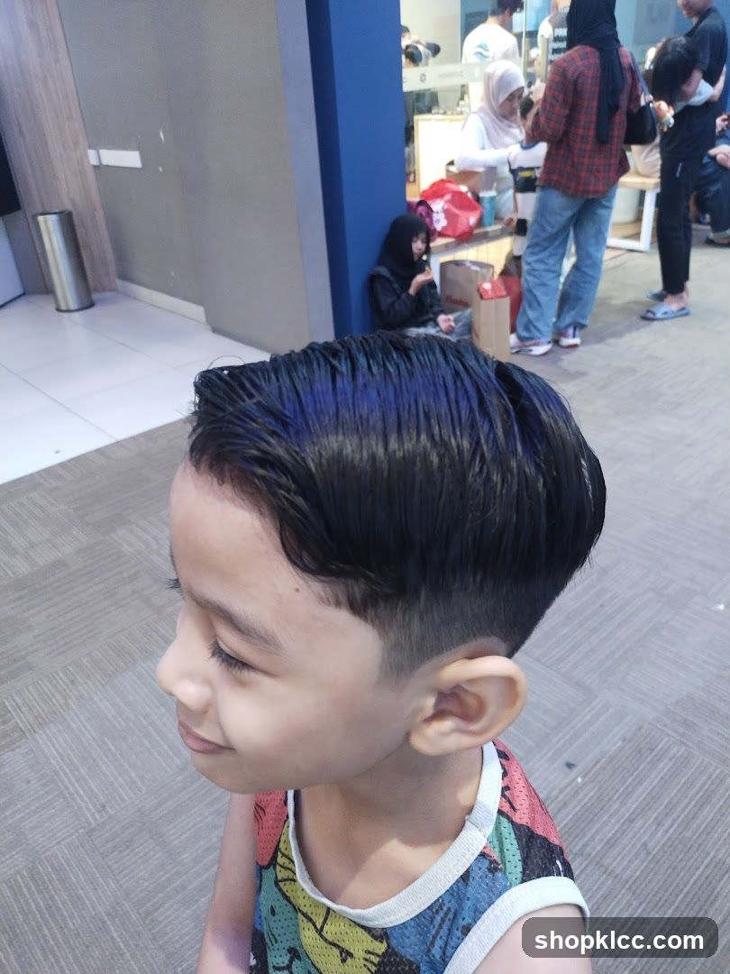 Boy with a fresh haircut