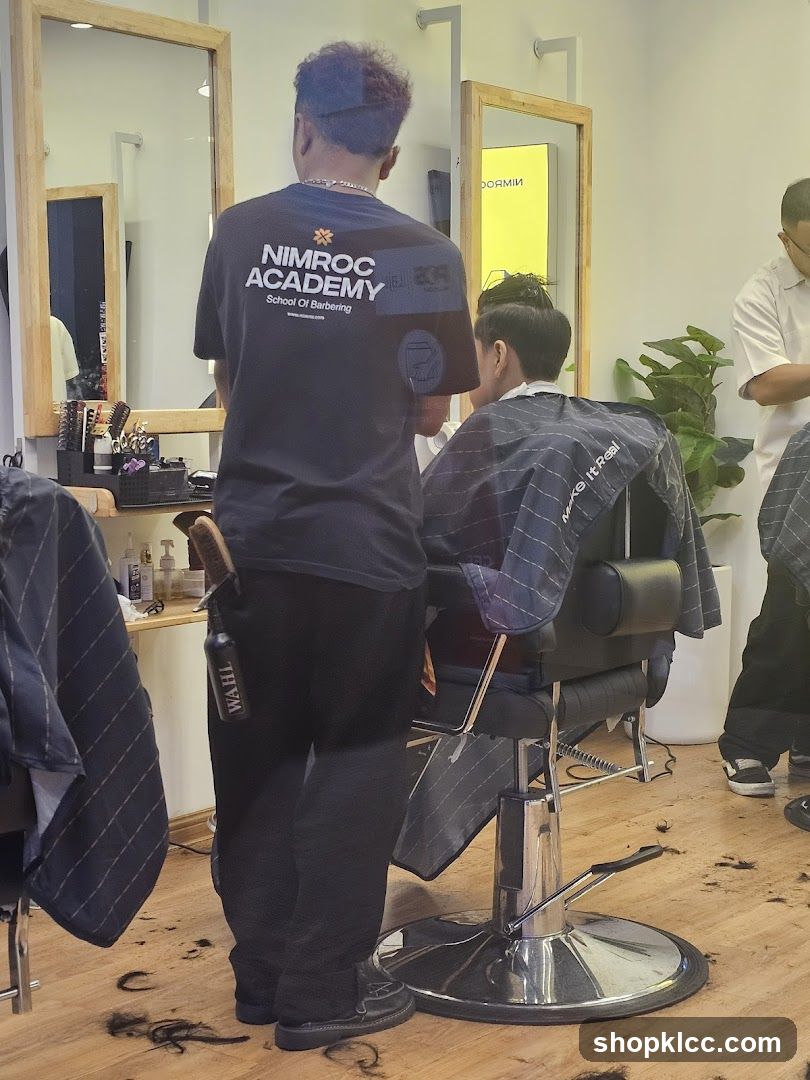 Barbershop interior