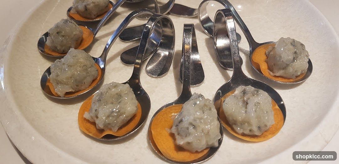 Spiced Crab Meat on Spoons