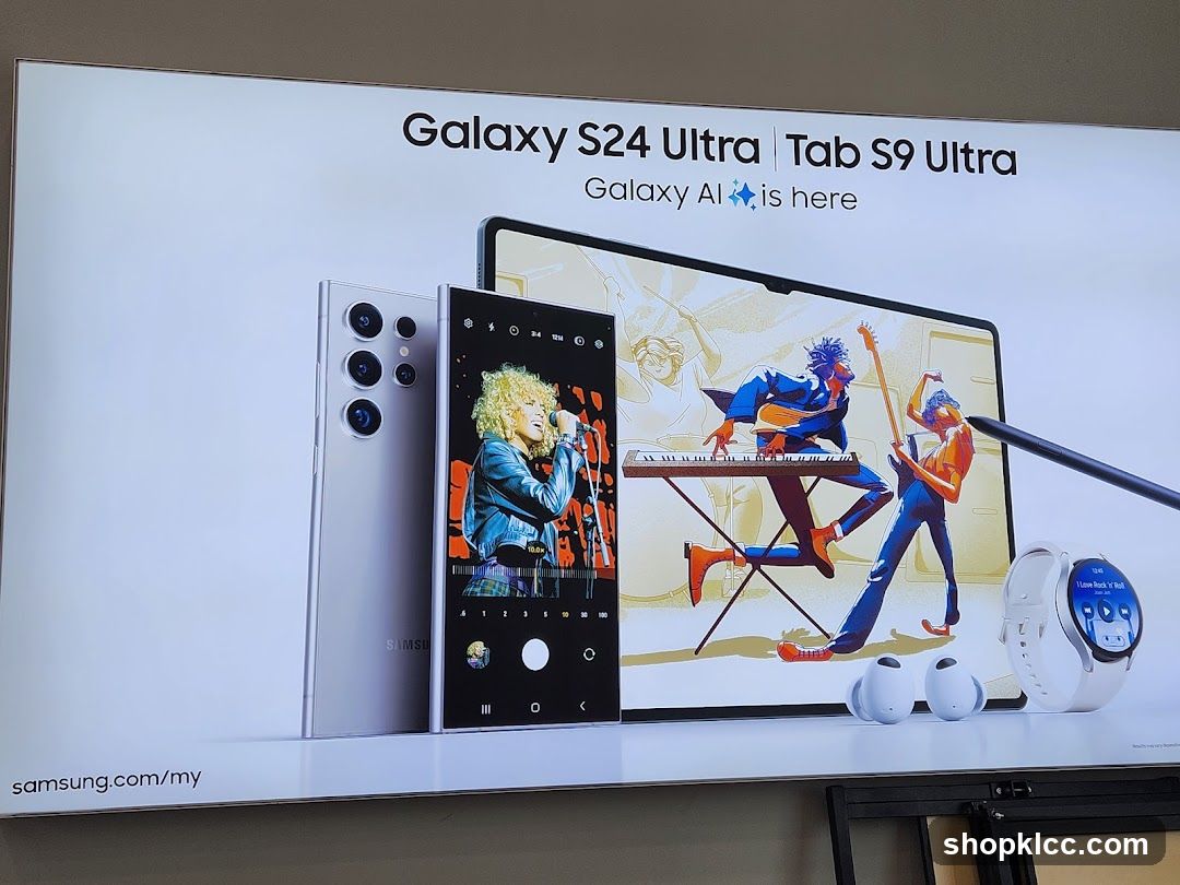Samsung Galaxy S24 Ultra and Tab S9 Ultra Advertisement