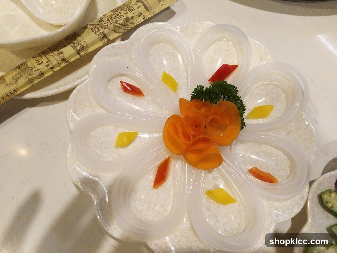 Dish with Jelly and Garnish