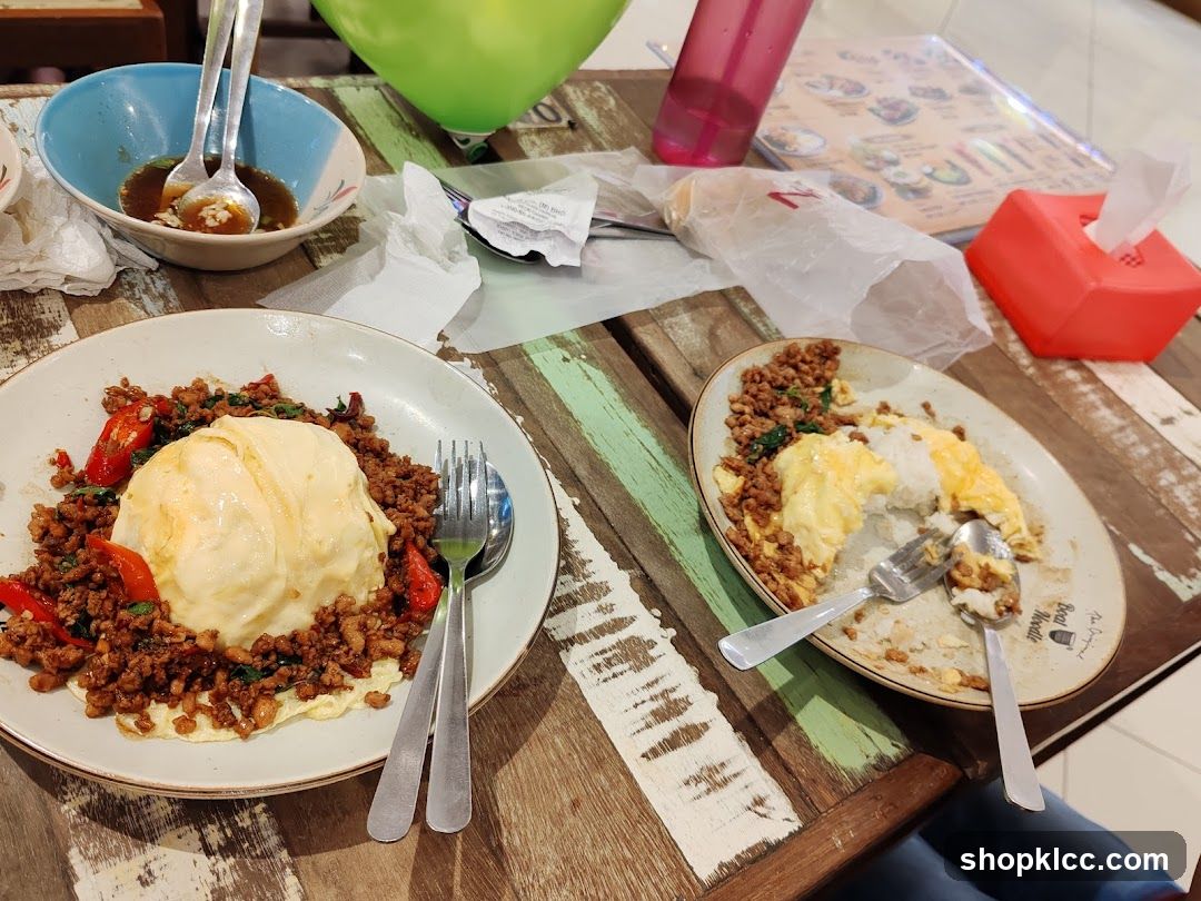 Diners' Table with Meals