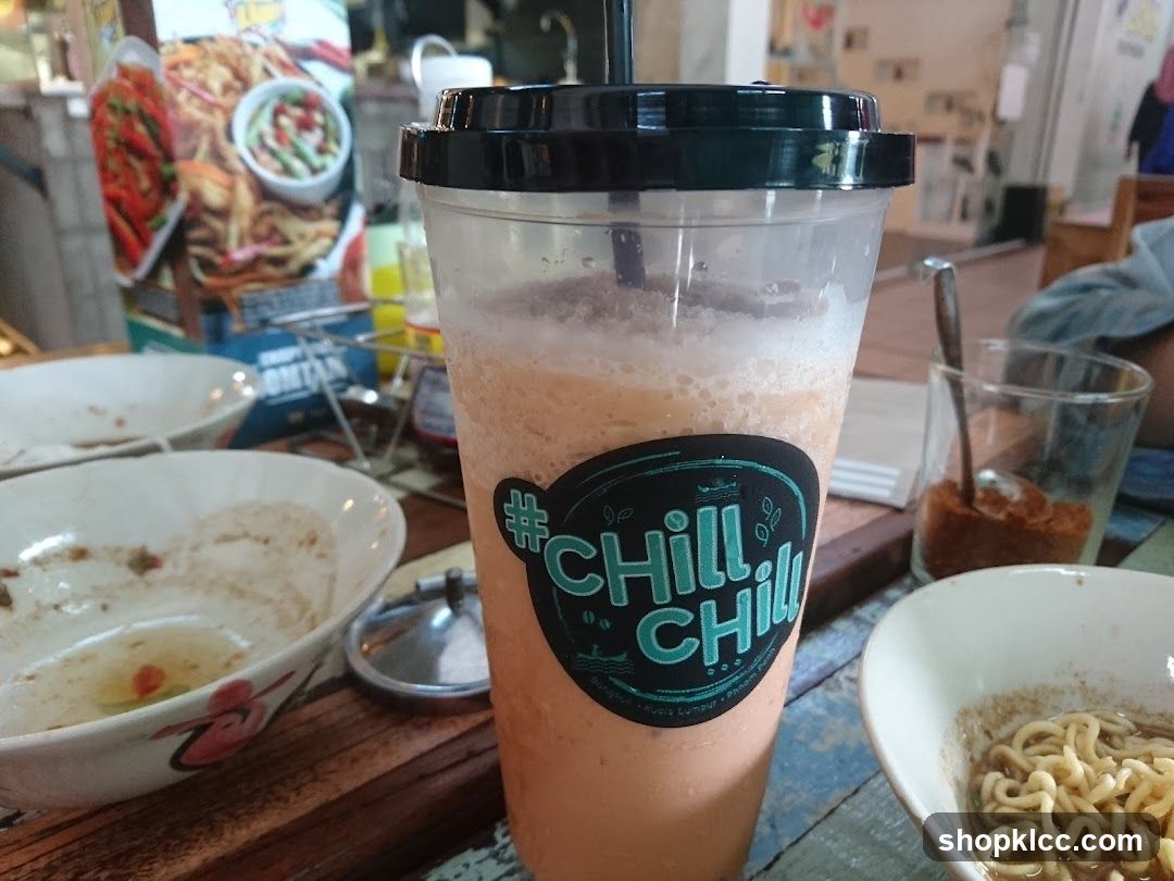 Iced Drink with Noodles