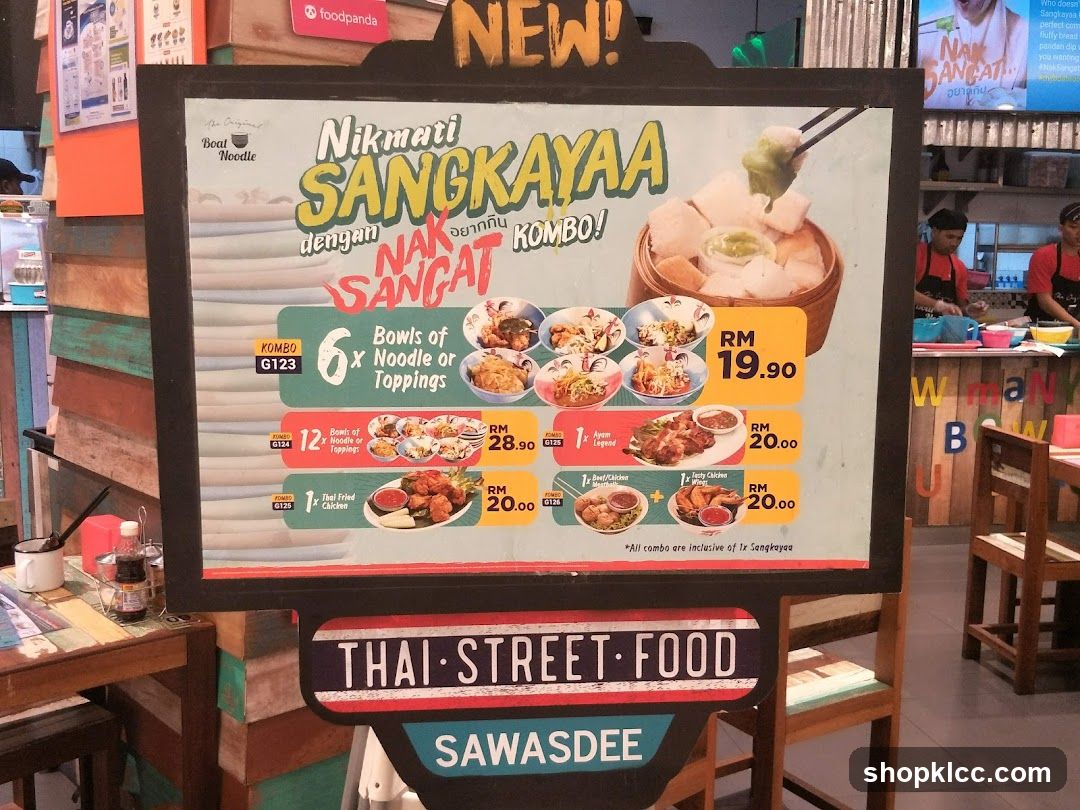 Thai Street Food Menu