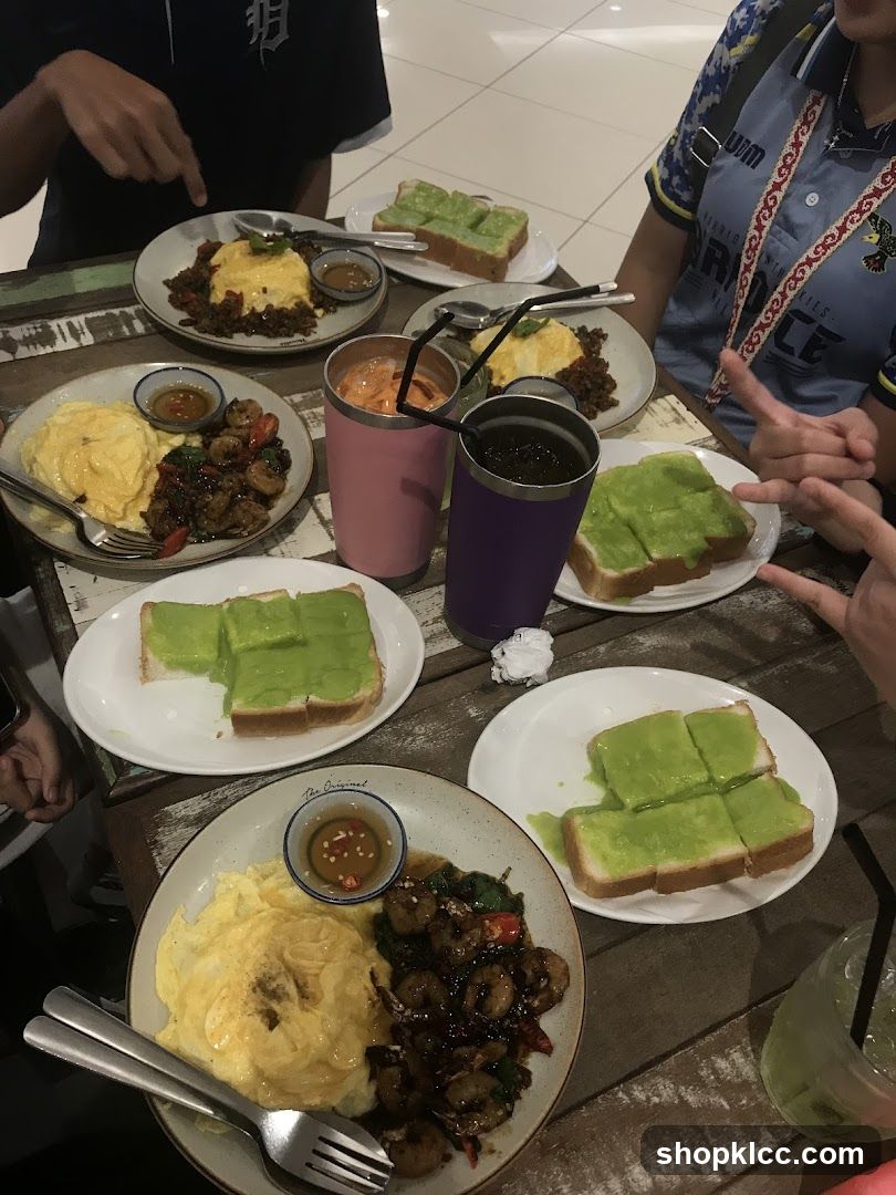 Food spread on a table