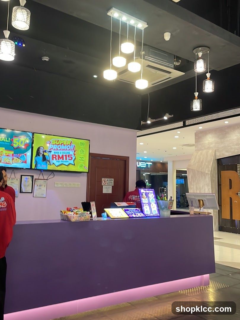 Counter with promotional displays