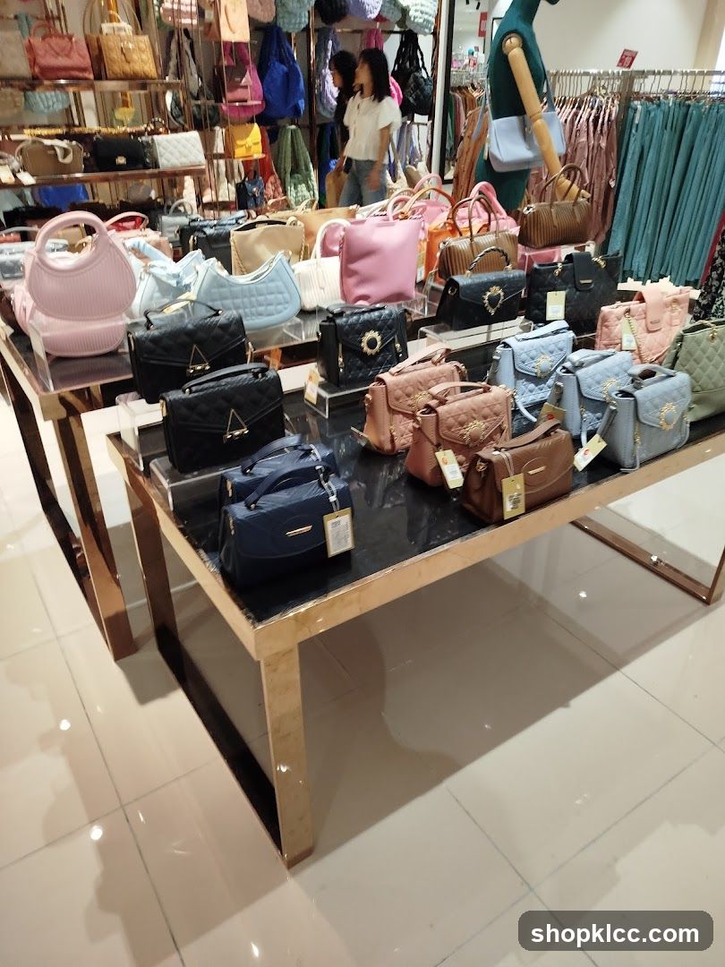 Handbag Display in Retail Store
