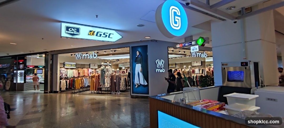 Shopping Mall Interior with Storefronts