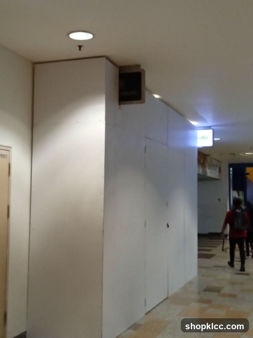 Interior Hallway with White Partition Wall