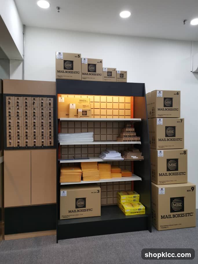 Mail Boxes Etc Store Interior Display