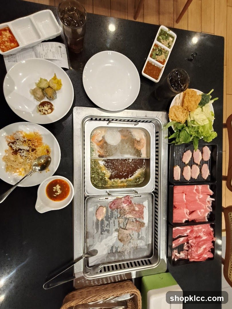Hot Pot and Grill Meal