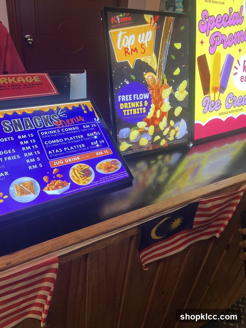 Snacks Menu