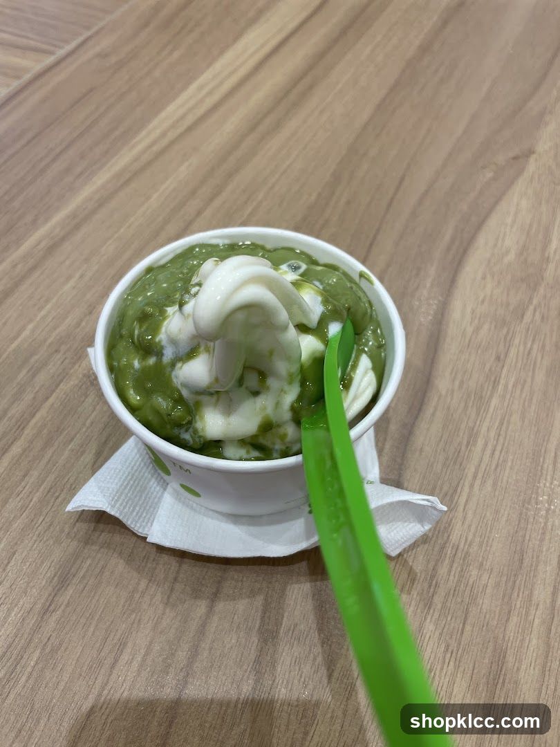 Matcha Soft Serve Ice Cream