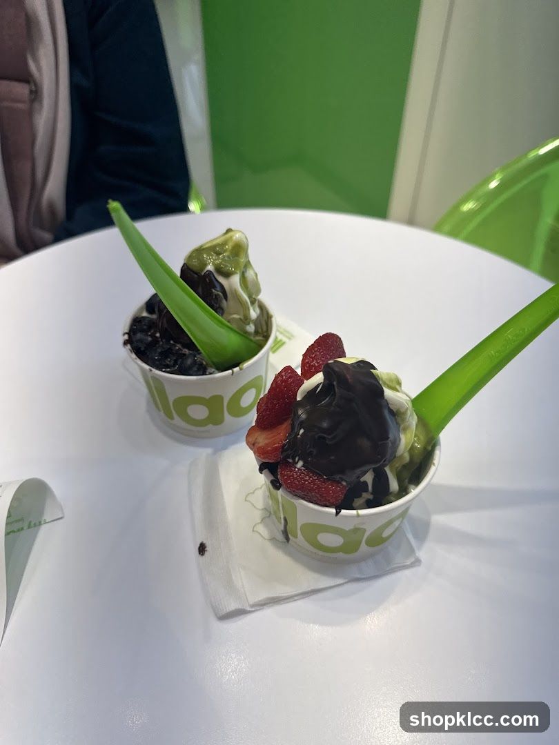 Frozen Yogurt with Toppings