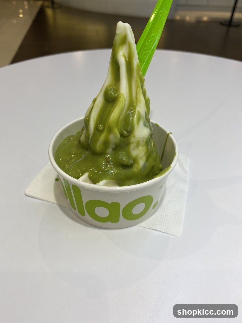 Matcha Soft Serve Ice Cream