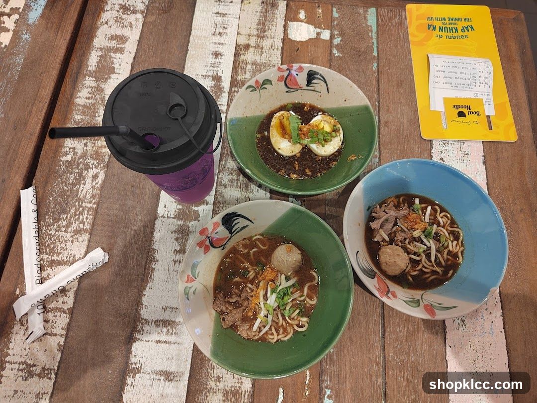 Noodle Bowls and Drink