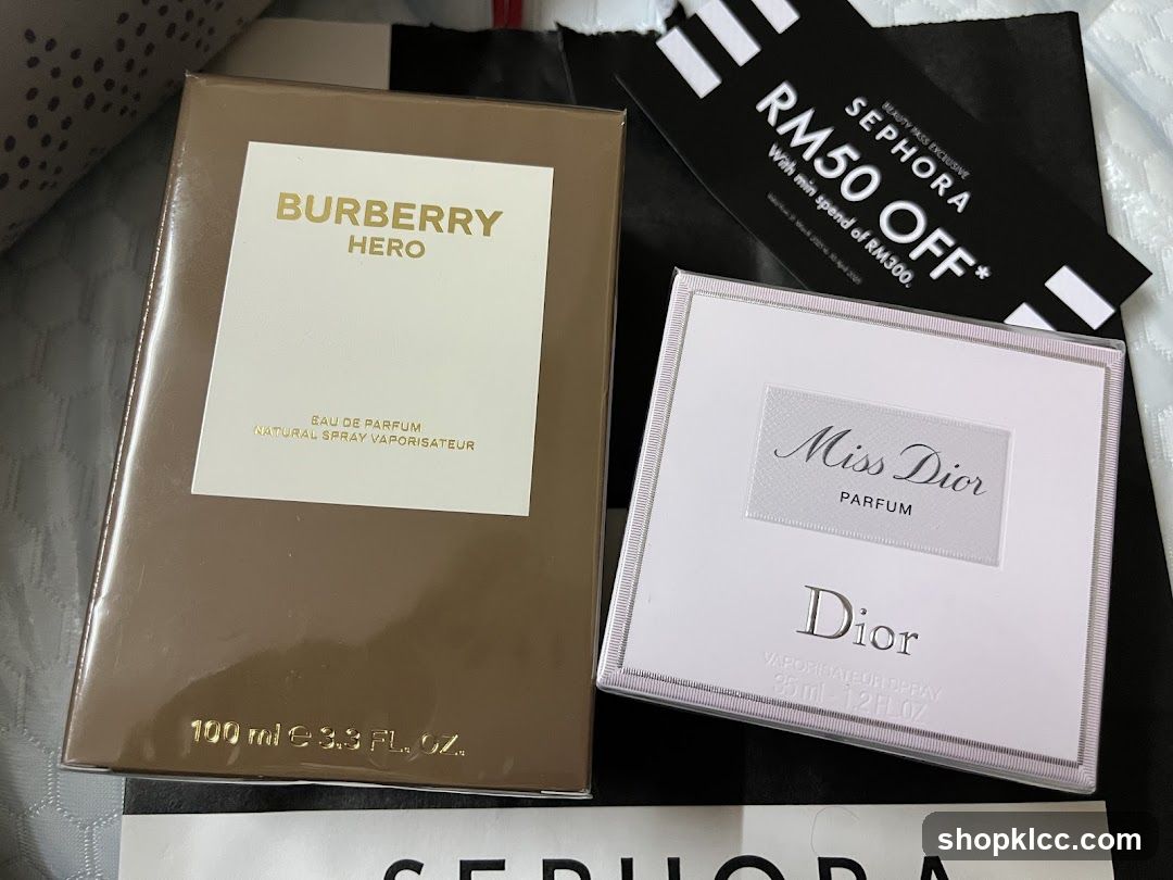 Perfume Boxes and Sephora Voucher