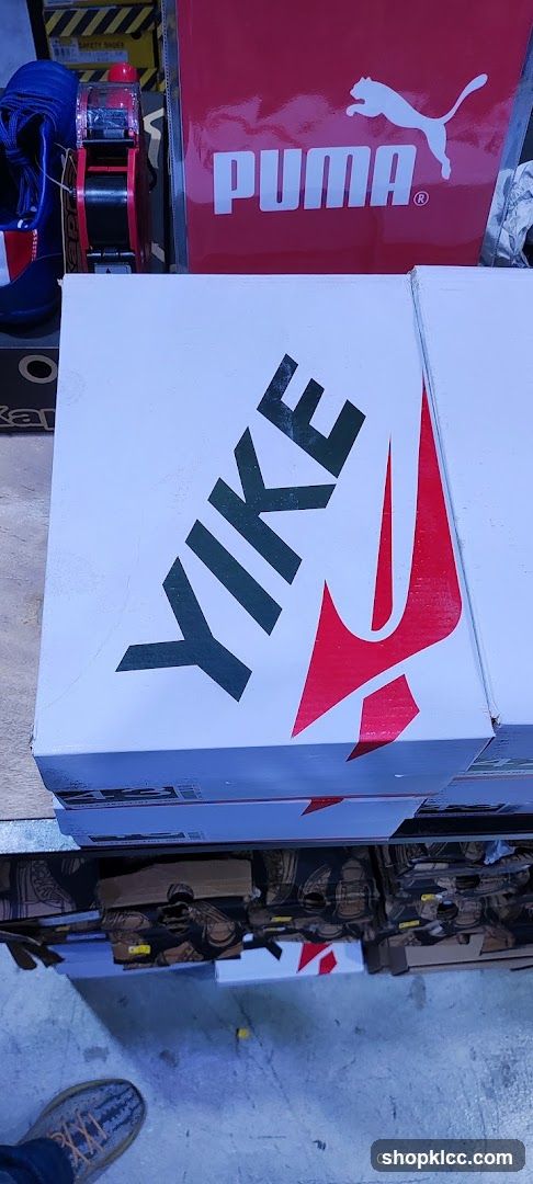 Nike and Puma shoe boxes