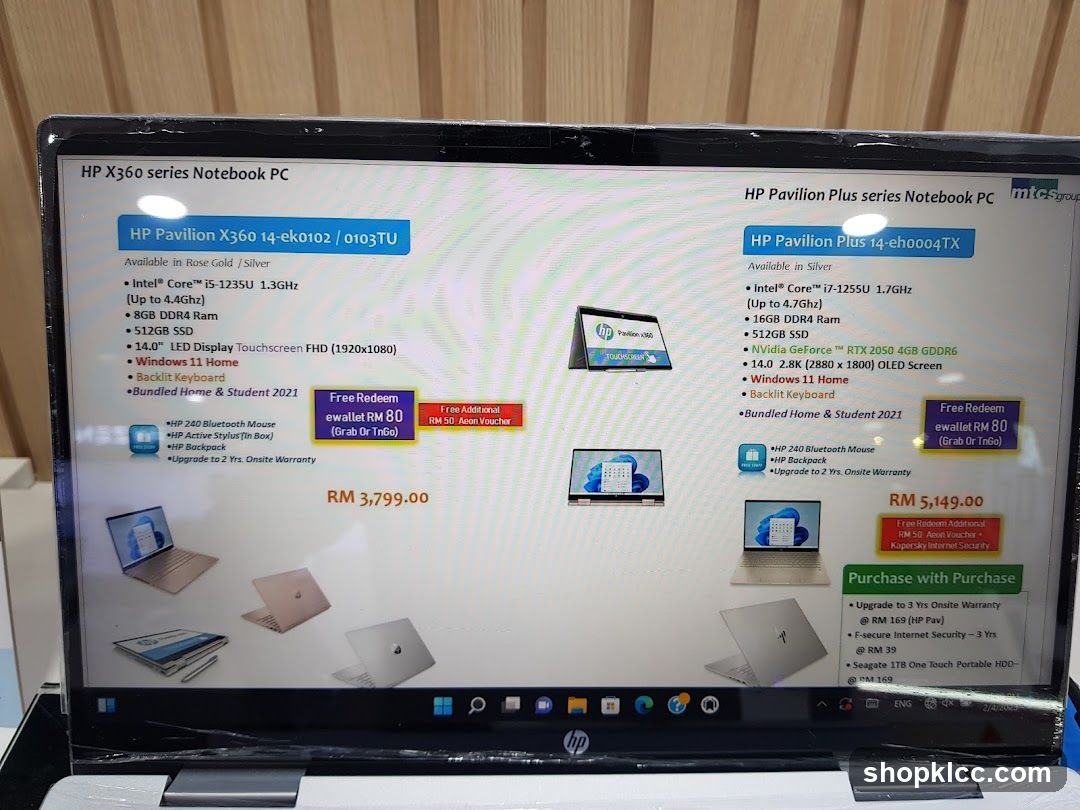 HP Laptop Display Screen