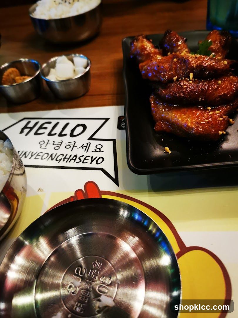 Korean Fried Chicken and Rice