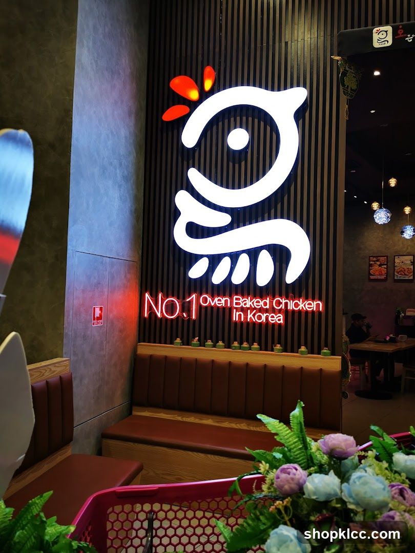 Restaurant Interior with Neon Signage