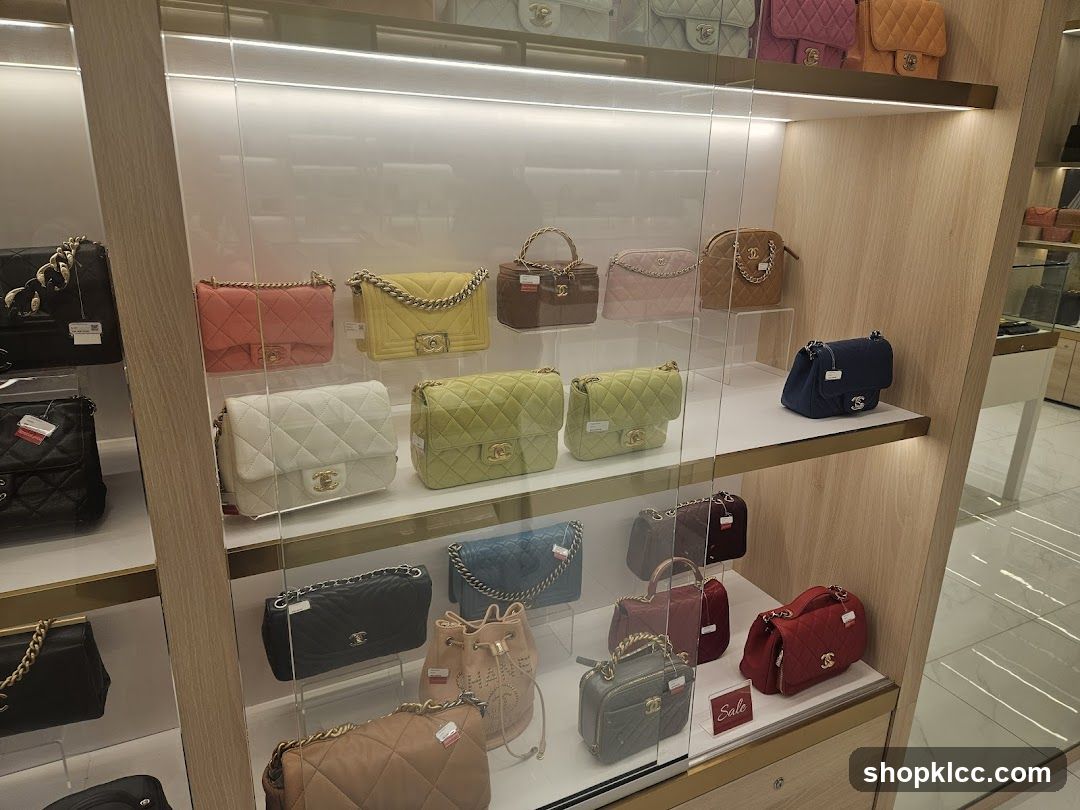 Chanel Handbags Display