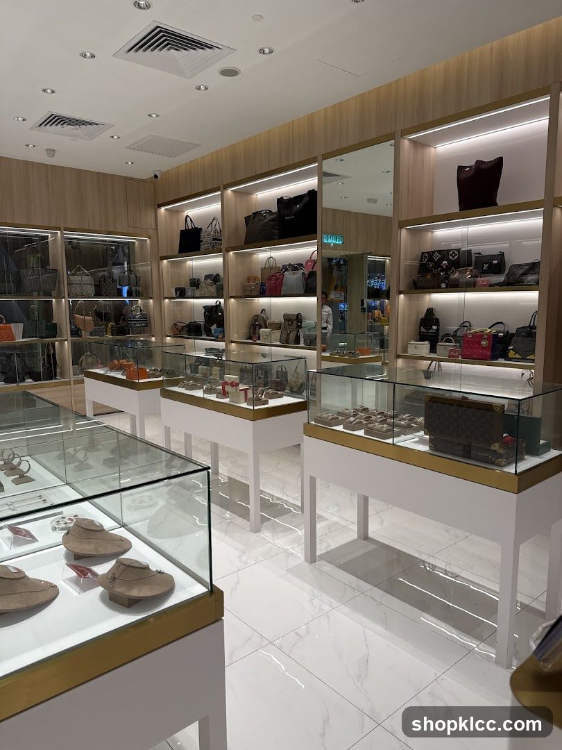 Luxury Handbag and Accessory Store Interior