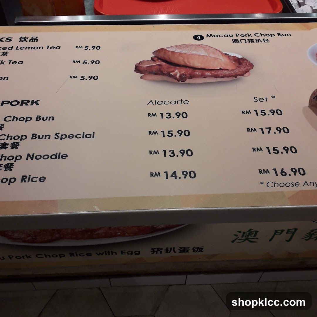 Porco Macau Pork Chop Bun