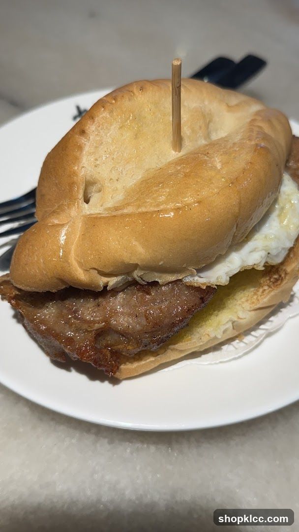 Pork and Egg Sandwich