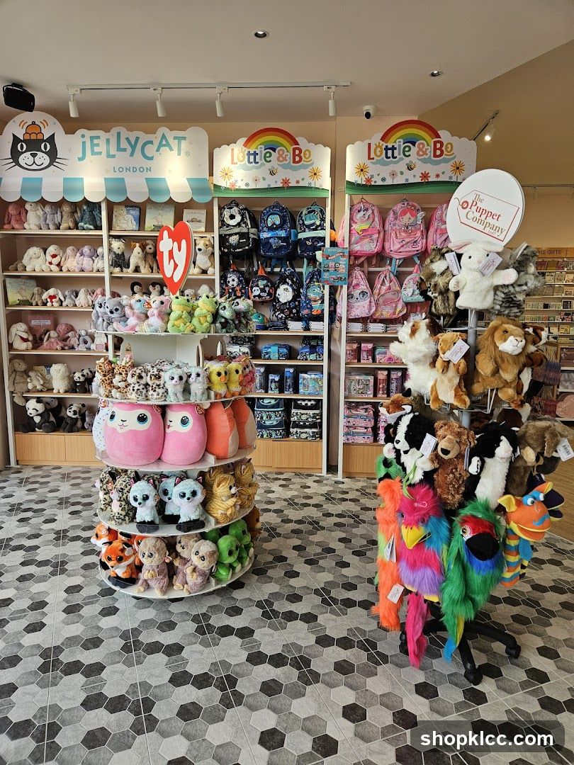 Plush Toys and Backpacks Display