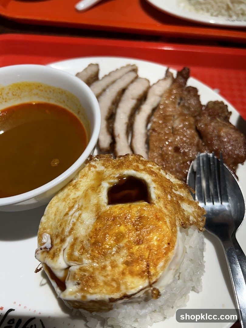 Pork Chop Rice with Fried Egg