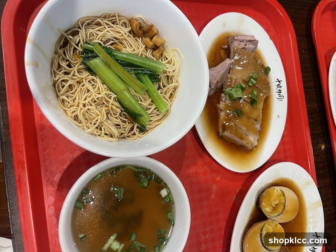 Noodle Meal with Side Dishes