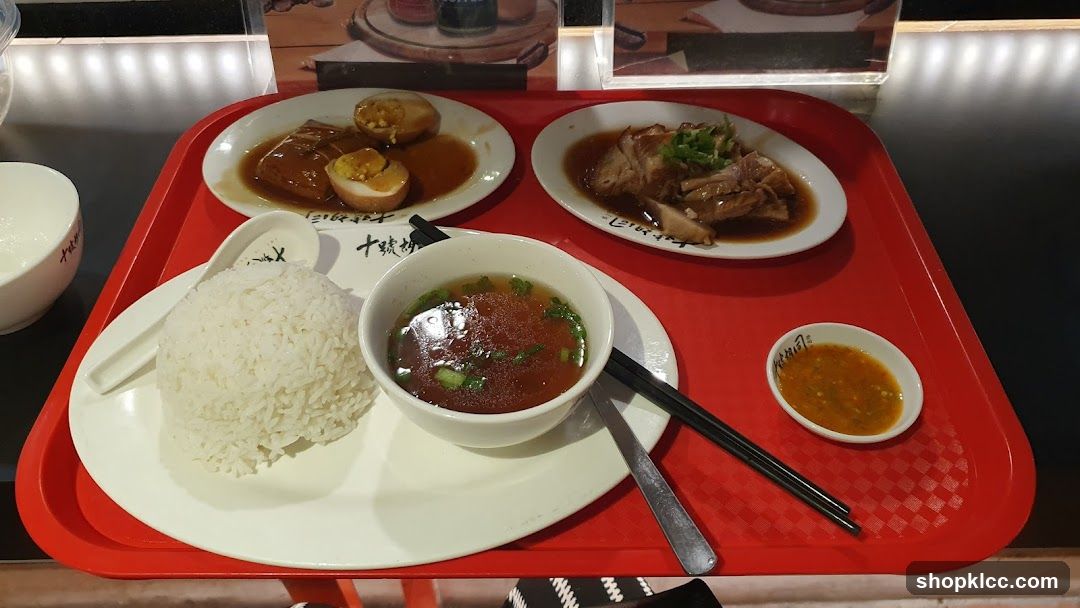 Food Tray with Chinese Dishes