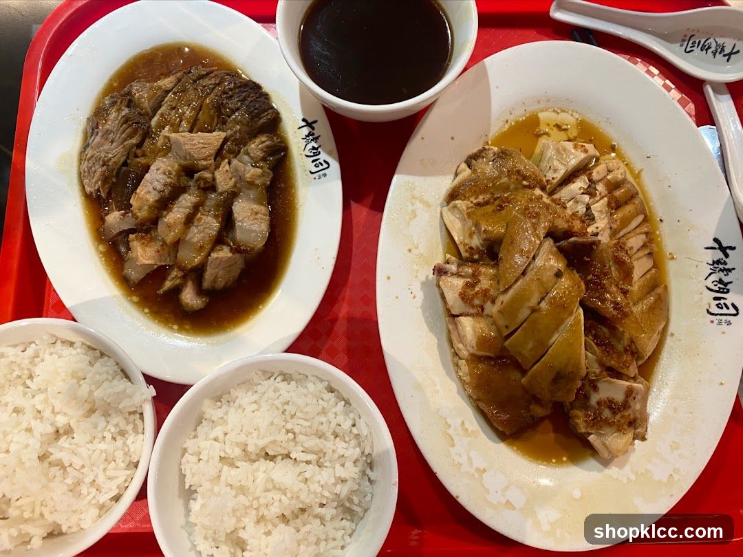 Hainan Chicken Rice and Roast Pork