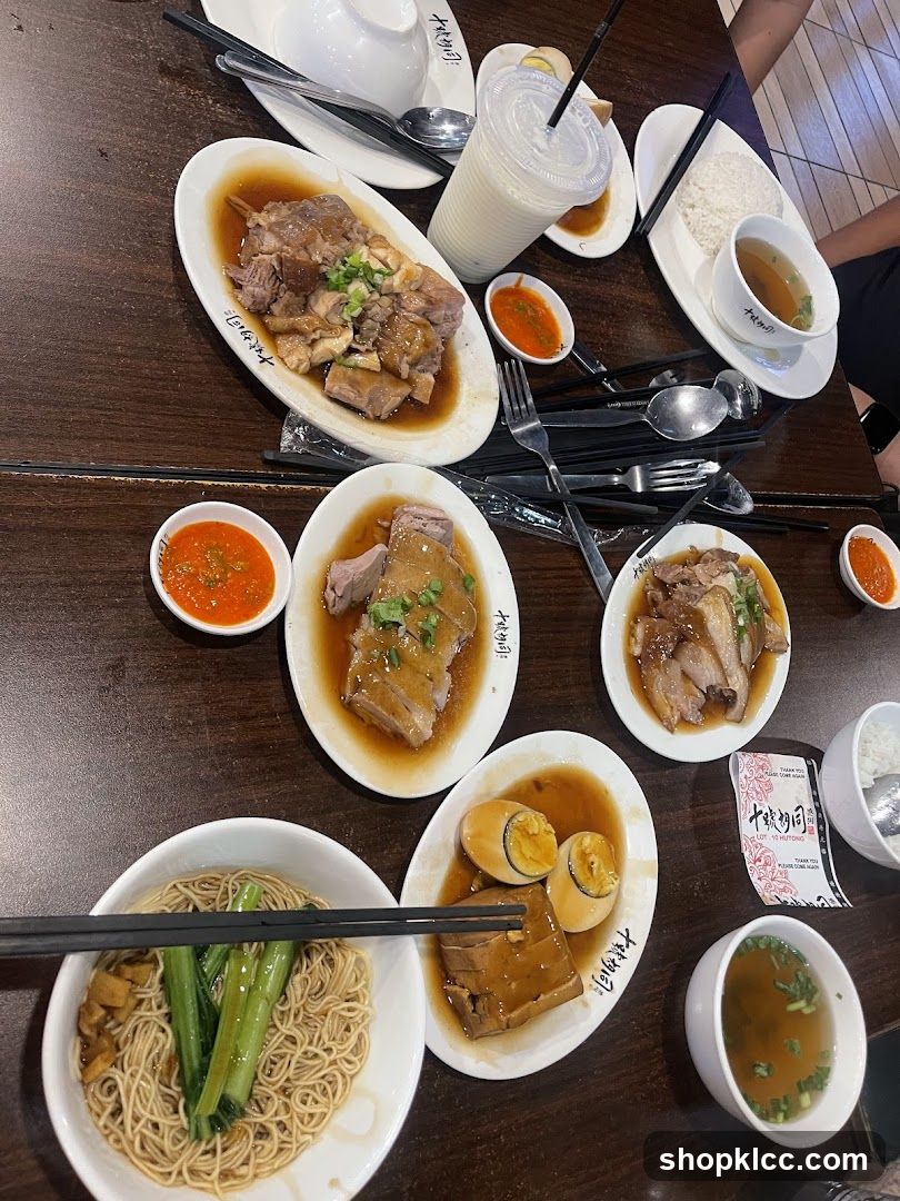 Dining Table with Chinese Cuisine