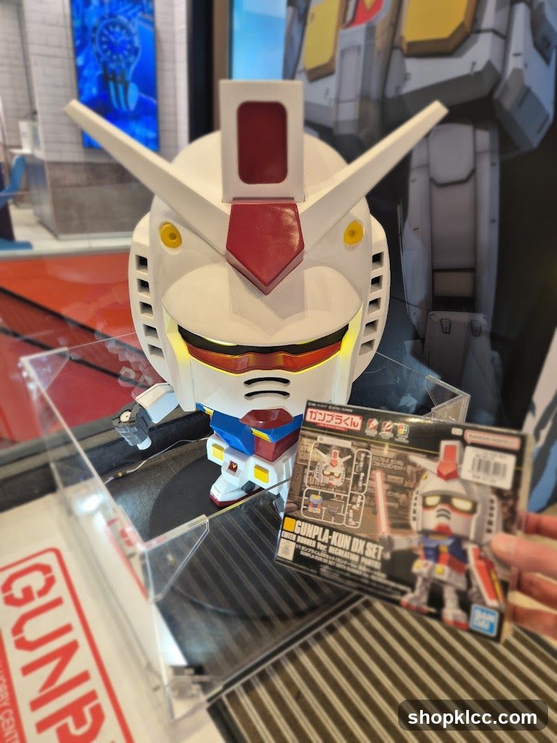 Gundam Head Display and Packaging