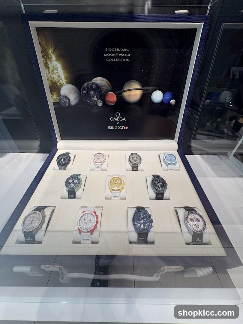 Omega x Swatch Moon Watch Collection Display