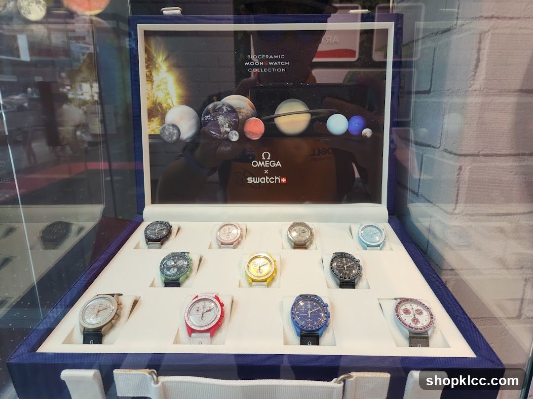 Omega x Swatch Watch Collection Display